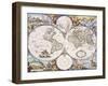 Wall-Map of the World on 4 Sheets, circa 1696-Cornelis III Danckerts-Framed Giclee Print