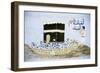 Wall Mural Depicting Pilgrimage to Mecca on Middle Egypt House, Egypt-null-Framed Giclee Print