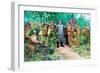 Wall Mural of Kim Il Sung, Pyongyang, Democratic People's Republic of Korea, N. Korea-Gavin Hellier-Framed Photographic Print