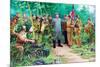 Wall Mural of Kim Il Sung, Pyongyang, Democratic People's Republic of Korea, N. Korea-Gavin Hellier-Mounted Photographic Print