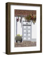 Wall of a House with Front Door in the Pedestrian Area of the Old Town of Los Llanos, La Palma-Gerhard Wild-Framed Photographic Print