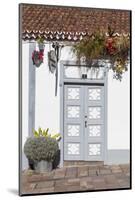 Wall of a House with Front Door in the Pedestrian Area of the Old Town of Los Llanos, La Palma-Gerhard Wild-Mounted Photographic Print