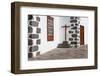 Wall of a House with Window and Front Door in the Pedestrian Area of the Old Town of Los Llanos-Gerhard Wild-Framed Photographic Print