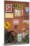 Wall of Advertising Signs, Erick, Oklahoma, USA-Walter Bibikow-Mounted Photographic Print