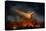 Wall of Fire-Antonio Grambone-Stretched Canvas