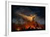 Wall of Fire-Antonio Grambone-Framed Photographic Print