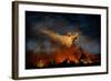 Wall of Fire-Antonio Grambone-Framed Photographic Print