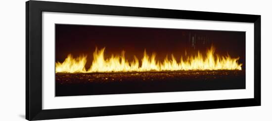 Wall of Flames, Dubai, United Arab Emirates-null-Framed Premium Photographic Print