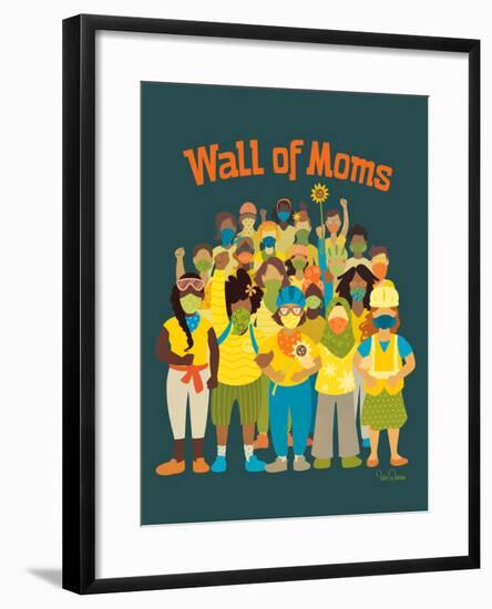 Wall of Moms-Kris Duran-Framed Art Print
