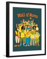 Wall of Moms-Kris Duran-Framed Art Print