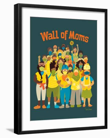 Wall of Moms-Kris Duran-Framed Art Print