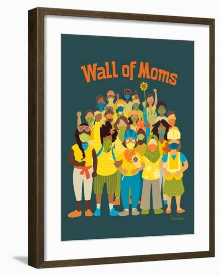 Wall of Moms-Kris Duran-Framed Art Print