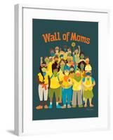 Wall of Moms-Kris Duran-Framed Art Print