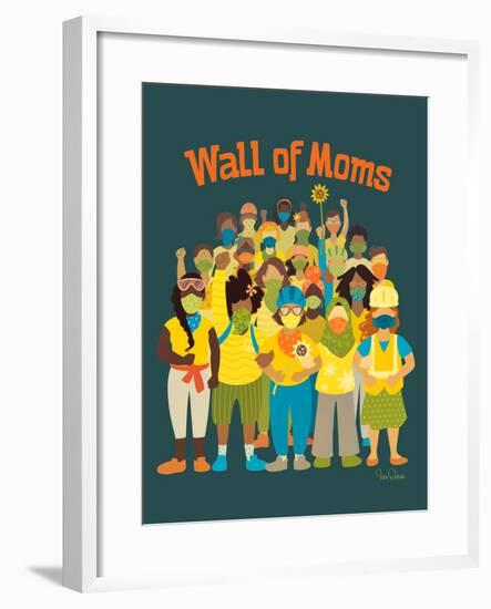 Wall of Moms-Kris Duran-Framed Art Print