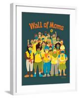 Wall of Moms-Kris Duran-Framed Art Print