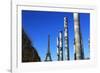 Wall of Peace and Eiffel Tower, Paris, France, Europe-Hans-Peter Merten-Framed Photographic Print