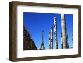 Wall of Peace and Eiffel Tower, Paris, France, Europe-Hans-Peter Merten-Framed Photographic Print