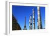 Wall of Peace and Eiffel Tower, Paris, France, Europe-Hans-Peter Merten-Framed Photographic Print