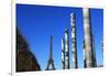 Wall of Peace and Eiffel Tower, Paris, France, Europe-Hans-Peter Merten-Framed Photographic Print