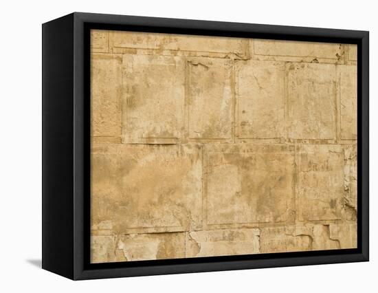 Wall of Temple Mount, Old City, Jerusalem, Israel-null-Framed Stretched Canvas
