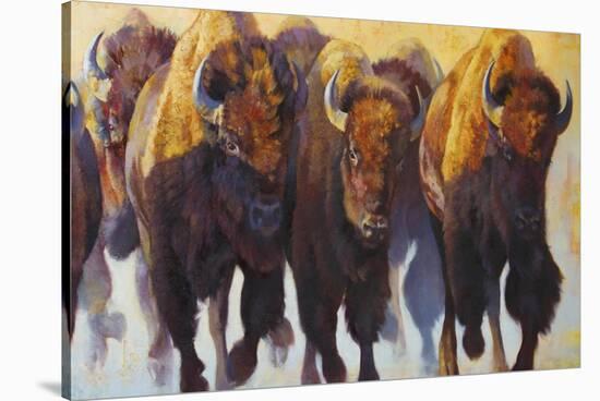 Wall of Thunder-Julie Chapman-Stretched Canvas