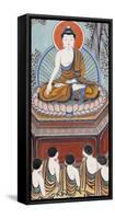 Wall painting depicting scenes from the Life of the Buddha, Seoul, South Korea-Godong-Framed Stretched Canvas