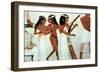 Wall Painting, Detail, Group of Musicians, Tomb of Nakht, Thebes-null-Framed Giclee Print