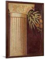 Wall painting fragment from the peristyle of a Villa at Boscoreale, c.50–40 B.C.-Roman Republican Period-Framed Giclee Print