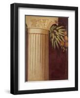 Wall painting fragment from the peristyle of a Villa at Boscoreale, c.50–40 B.C.-Roman Republican Period-Framed Premium Giclee Print