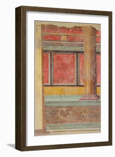 Wall painting from a Villa at Boscoreale, c.50–40 B.C.-Roman Republican Period-Framed Giclee Print