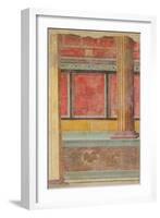 Wall painting from a Villa at Boscoreale, c.50–40 B.C.-Roman Republican Period-Framed Giclee Print