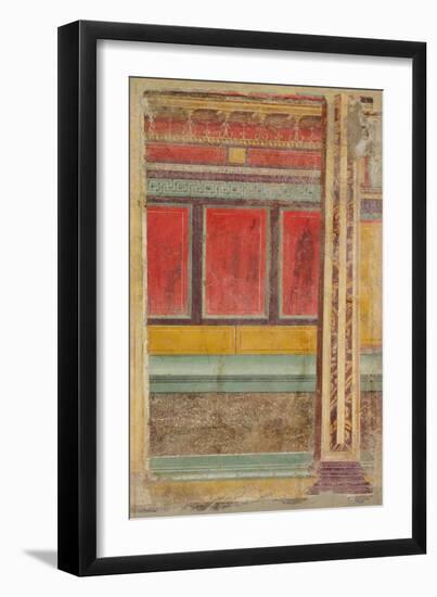 Wall painting from a Villa at Boscoreale, c.50–40 B.C.-Roman Republican Period-Framed Giclee Print