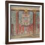 Wall painting from the cubiculum of a villa at Boscoreale, c.50-40 B.C-Roman Republican Period-Framed Giclee Print