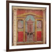 Wall painting from the cubiculum of a villa at Boscoreale, c.50-40 B.C-Roman Republican Period-Framed Giclee Print