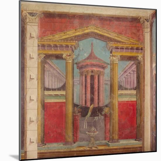 Wall painting from the cubiculum of a villa at Boscoreale, c.50-40 B.C-Roman Republican Period-Mounted Giclee Print