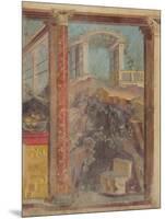 Wall painting from the cubiculum of a villa at Boscoreale, c.50-40 B.C-Roman Republican Period-Mounted Giclee Print