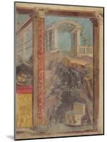 Wall painting from the cubiculum of a villa at Boscoreale, c.50-40 B.C-Roman Republican Period-Mounted Giclee Print