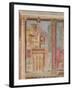 Wall painting from the cubiculum of a villa at Boscoreale, c.50-40 B.C-Roman Republican Period-Framed Giclee Print