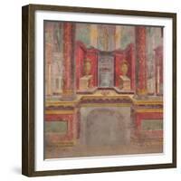 Wall painting from the cubiculum of a villa at Boscoreale, c.50-40 B.C-Roman Republican Period-Framed Giclee Print