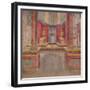 Wall painting from the cubiculum of a villa at Boscoreale, c.50-40 B.C-Roman Republican Period-Framed Giclee Print