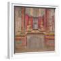 Wall painting from the cubiculum of a villa at Boscoreale, c.50-40 B.C-Roman Republican Period-Framed Giclee Print