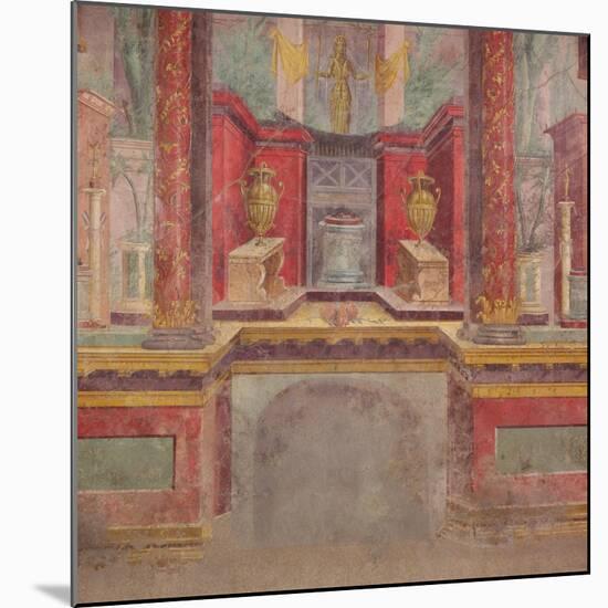 Wall painting from the cubiculum of a villa at Boscoreale, c.50-40 B.C-Roman Republican Period-Mounted Giclee Print