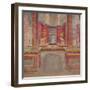 Wall painting from the cubiculum of a villa at Boscoreale, c.50-40 B.C-Roman Republican Period-Framed Giclee Print