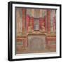 Wall painting from the cubiculum of a villa at Boscoreale, c.50-40 B.C-Roman Republican Period-Framed Giclee Print