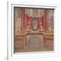 Wall painting from the cubiculum of a villa at Boscoreale, c.50-40 B.C-Roman Republican Period-Framed Giclee Print