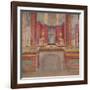 Wall painting from the cubiculum of a villa at Boscoreale, c.50-40 B.C-Roman Republican Period-Framed Giclee Print