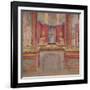 Wall painting from the cubiculum of a villa at Boscoreale, c.50-40 B.C-Roman Republican Period-Framed Giclee Print