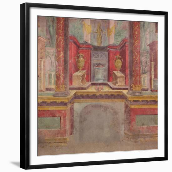 Wall painting from the cubiculum of a villa at Boscoreale, c.50-40 B.C-Roman Republican Period-Framed Giclee Print