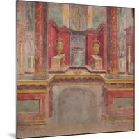Wall painting from the cubiculum of a villa at Boscoreale, c.50-40 B.C-Roman Republican Period-Mounted Giclee Print