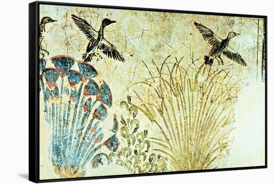 Wall Painting from the Tomb of Akhenaten, Ancient Egyptian, 18th Dynasty, C1375 Bc-null-Framed Stretched Canvas